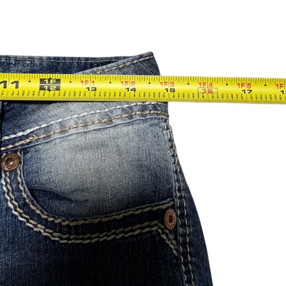 Y2K Angels Ramie Cotton Blend Straight Leg Faded Jeans Women's 7 (Fits 29x29.75) - Picture 7 of 10